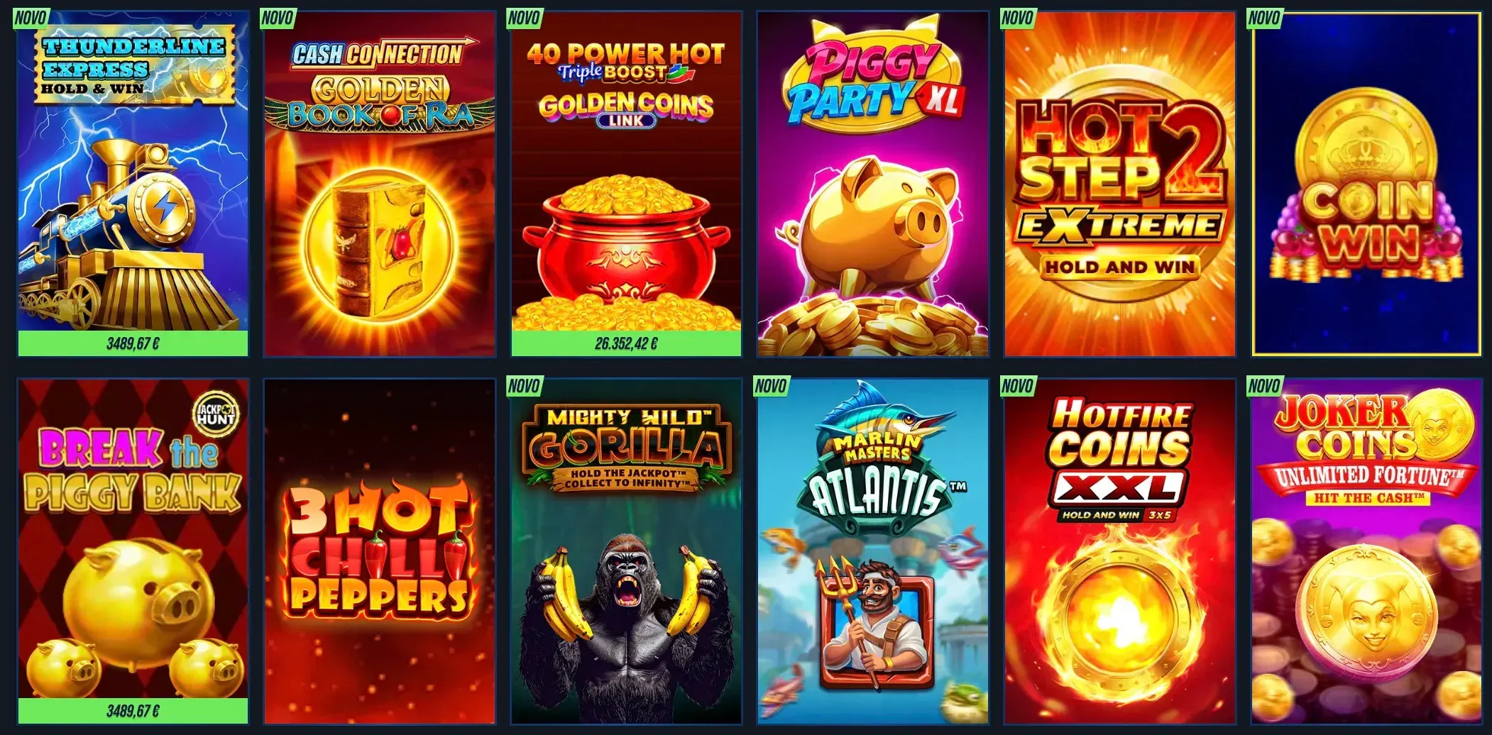 Zbirka igralnih avtomatov v Vegashero casino